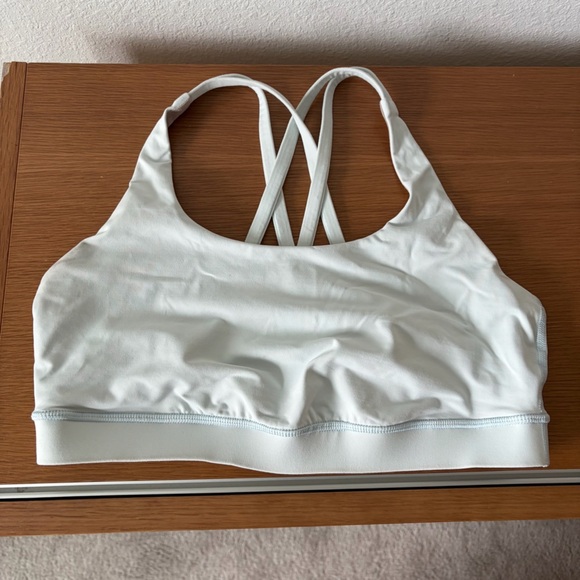 Womens Lululemon Athletica White Strappy Sports Bra | Size M - Picture 2 of 6
